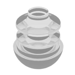 21 Mm Kademeli İş Profil Pabucu Küre (pvc) Şeffaf-1.jpg