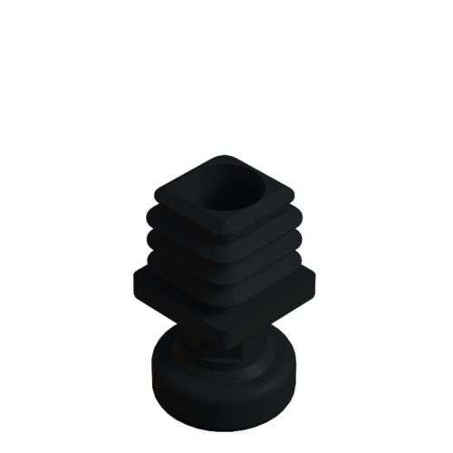30x30 Mm Kademeli Plastik Rotil Ayak - Profil Ayağı Tezgah Ayarlı Ayak Siyah-2.jpg