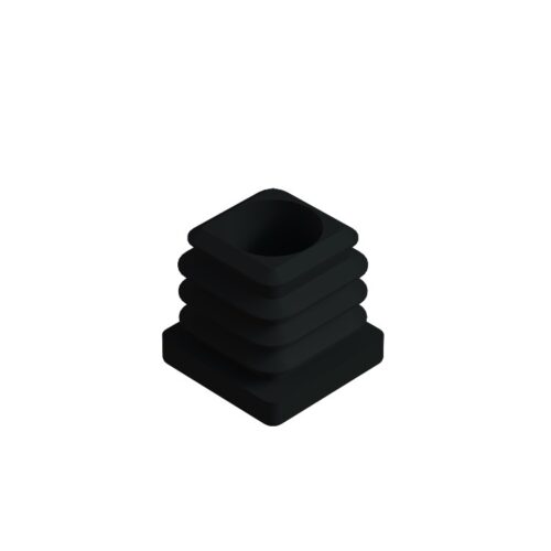 30x30 Mm Kademeli Plastik Rotil Ayak - Profil Ayağı Tezgah Ayarlı Ayak Siyah-3.jpg