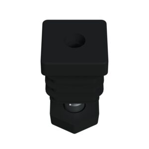 30x30 Mm Kademeli Plastik 6 Köşe Rotil Ayak M10 - Profil Ayağı Tezgah Ayarlı Ayak Siyah-4.jpg