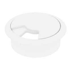 Masaüstü Kablo Kanalı Çap: 60 Mm Beyaz-1.jpg