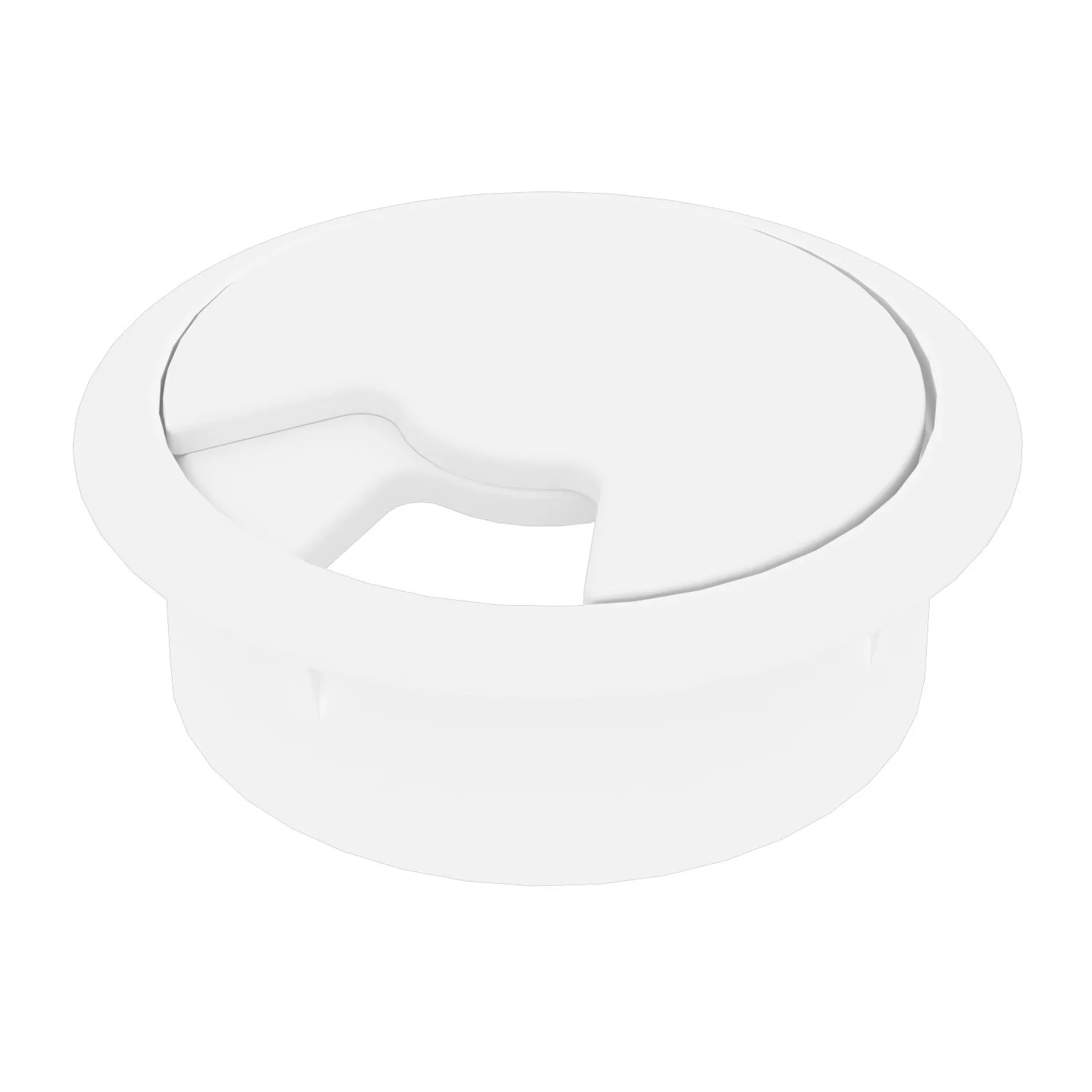 Masaüstü Kablo Kanalı Çap: 60 Mm Beyaz-1.jpg