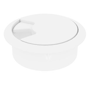 Masaüstü Kablo Kanalı Çap: 60 Mm Beyaz-4.jpg