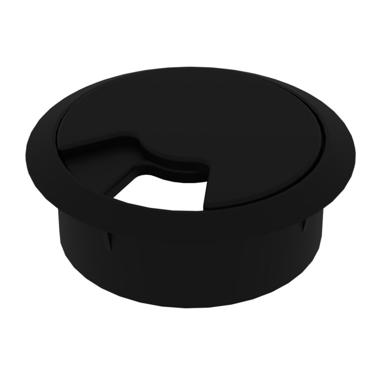 Masaüstü Kablo Kanalı Çap: 60 Mm Siyah-1.jpg