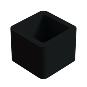 Sessiz Tip Sandalye Pabucu Masa Sandalye Zemin Koruyucu 25x25 Mm Siyah-1.jpg