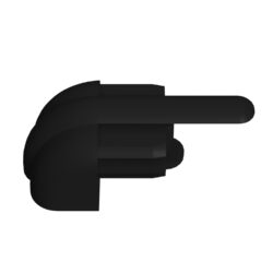 25x55 Mm Elips Pimli Izgara Pabuç Siyah-4.jpg