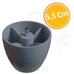 5.5 Cm M8 Vazo Ayak Gri-1.jpg