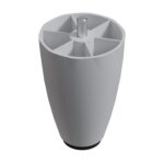 10 Cm 5/16 İnç (mat Beyaz) Plastik Mobilya Yükseltici Koltuk Kanepe Armut Ayağı Ayakları-1.jpg
