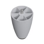 10 Cm 5/16 İnç (mat Beyaz) Plastik Mobilya Yükseltici Koltuk Kanepe Armut Ayağı Ayakları-4.jpg