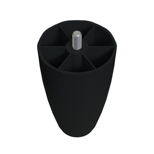 12 Cm 5/16 İnç (siyah) Plastik Mobilya Yükseltici Koltuk Kanepe Armut Ayağı Ayakları-1.jpg