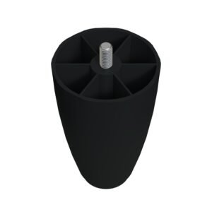 8 Cm 3/8 Kalın Diş (siyah) Plastik Mobilya Yükseltici Koltuk Kanepe Armut Ayağı Ayakları-4.jpg