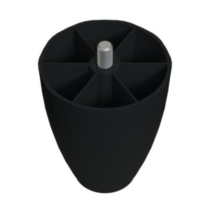 10 Cm 3/8 Kalın Diş (siyah) Plastik Mobilya Yükseltici Koltuk Kanepe Armut (tombul) Ayağı Ayakları-4.jpg