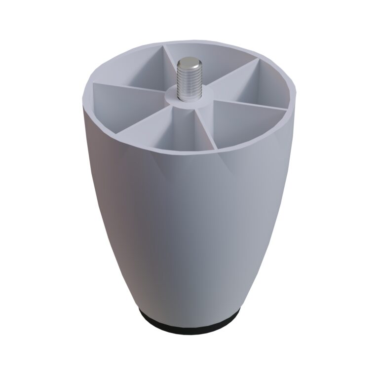 10 Cm M8 İnce Diş (beyaz) Plastik Mobilya Yükseltici Koltuk Kanepe Armut (tombul) Ayağı Ayakları-1.jpg
