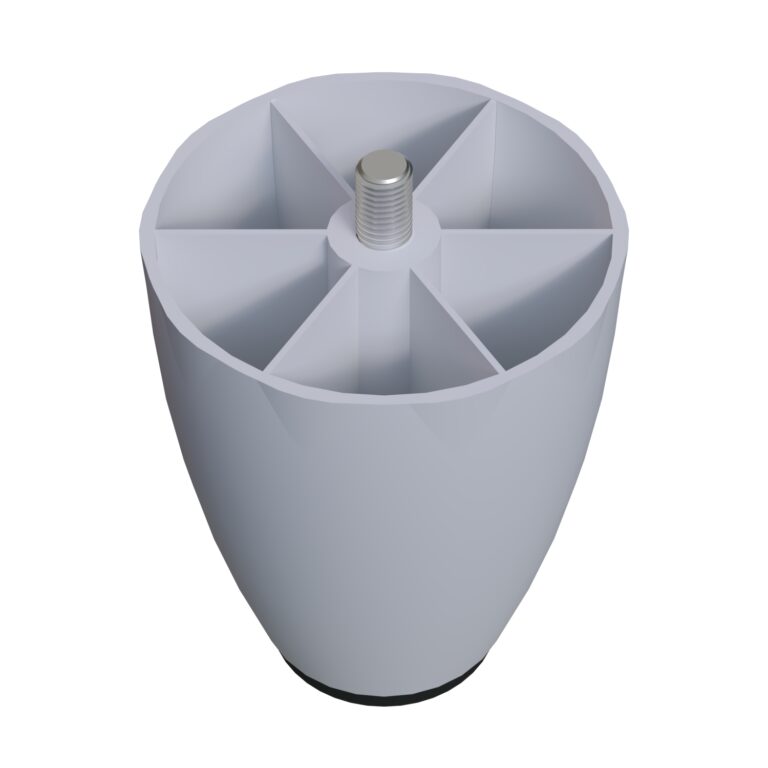 10 Cm M8 İnce Diş (beyaz) Plastik Mobilya Yükseltici Koltuk Kanepe Armut (tombul) Ayağı Ayakları-4.jpg