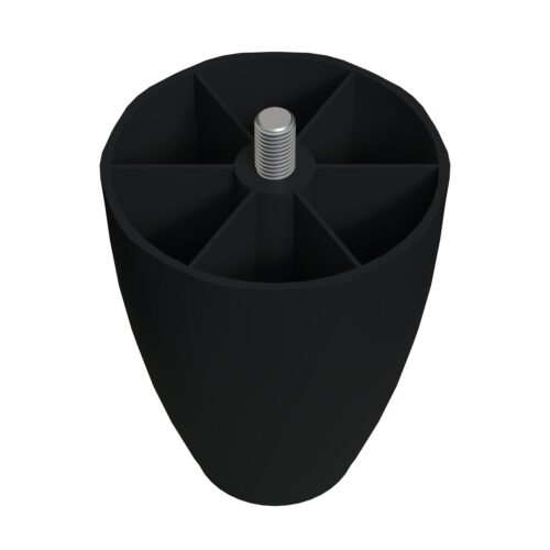 10 Cm M8 İnce Diş (siyah) Plastik Mobilya Yükseltici Koltuk Kanepe Armut (tombul) Ayağı Ayakları-4.jpg