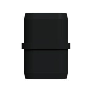 20x40 Mm Elips Boru Profil Ranza Ara Bağlantı Aparatı Siyah-2.jpg