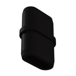 20x40 Mm Elips Boru Profil Ranza Ara Bağlantı Aparatı Siyah-3.jpg