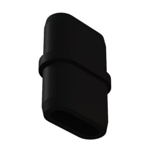 20x40 Mm Elips Boru Profil Ranza Ara Bağlantı Aparatı Siyah-3.jpg