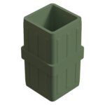 40x40 Mm Uzun Düz Boru Profil Ranza Ara Bağlantı Aparatı 1-1