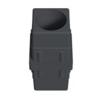 40x40 Mm Düz Boru Profil Ranza Ara Bağlantı Aparatı Dolu Gri-4.jpg