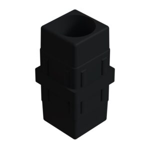 40x40mm Düz Profil Ara Bağlantı Aparatı Dolu Siyah-1.jpg