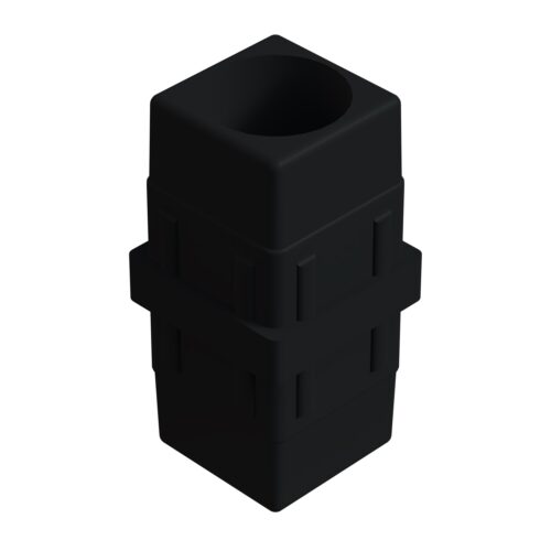 40x40mm Düz Profil Ara Bağlantı Aparatı Dolu Siyah-1.jpg