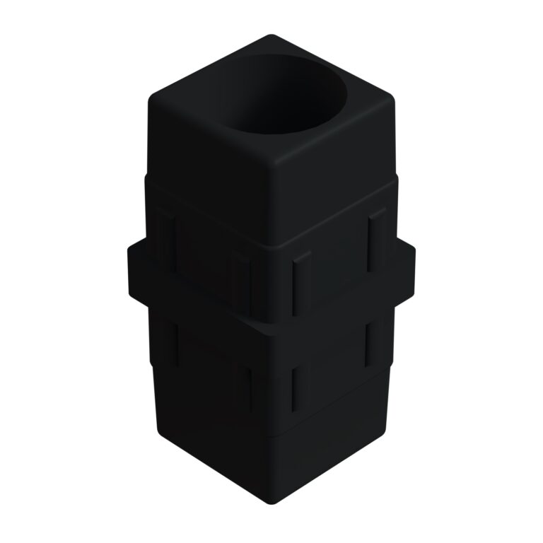40x40mm Düz Profil Ara Bağlantı Aparatı Dolu Siyah-1.jpg