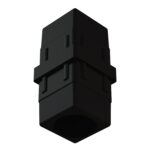 40x40mm Düz Profil Ara Bağlantı Aparatı Dolu Siyah-3.jpg