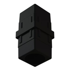 40x40mm Düz Profil Ara Bağlantı Aparatı Dolu Siyah-3.jpg