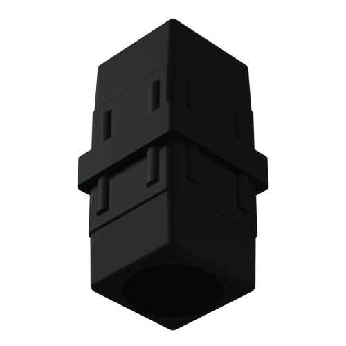 40x40mm Düz Profil Ara Bağlantı Aparatı Dolu Siyah-3.jpg
