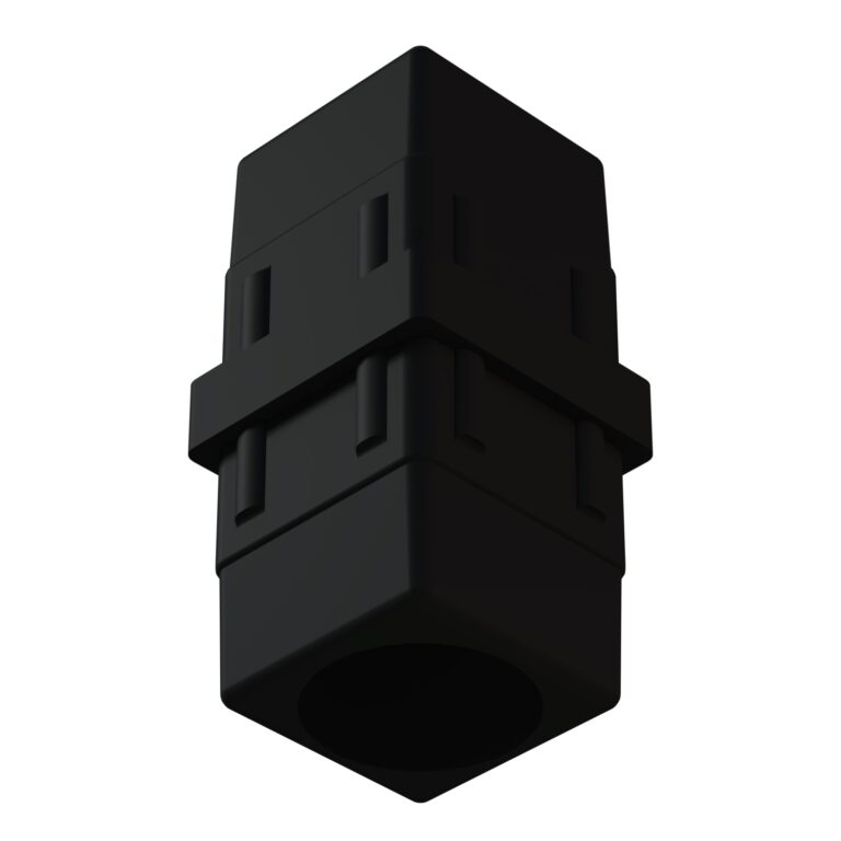 40x40mm Düz Profil Ara Bağlantı Aparatı Dolu Siyah-3.jpg