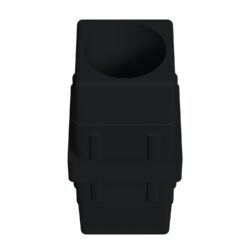 40x40mm Düz Profil Ara Bağlantı Aparatı Dolu Siyah-4.jpg