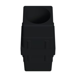 40x40mm Düz Profil Ara Bağlantı Aparatı Dolu Siyah-4.jpg