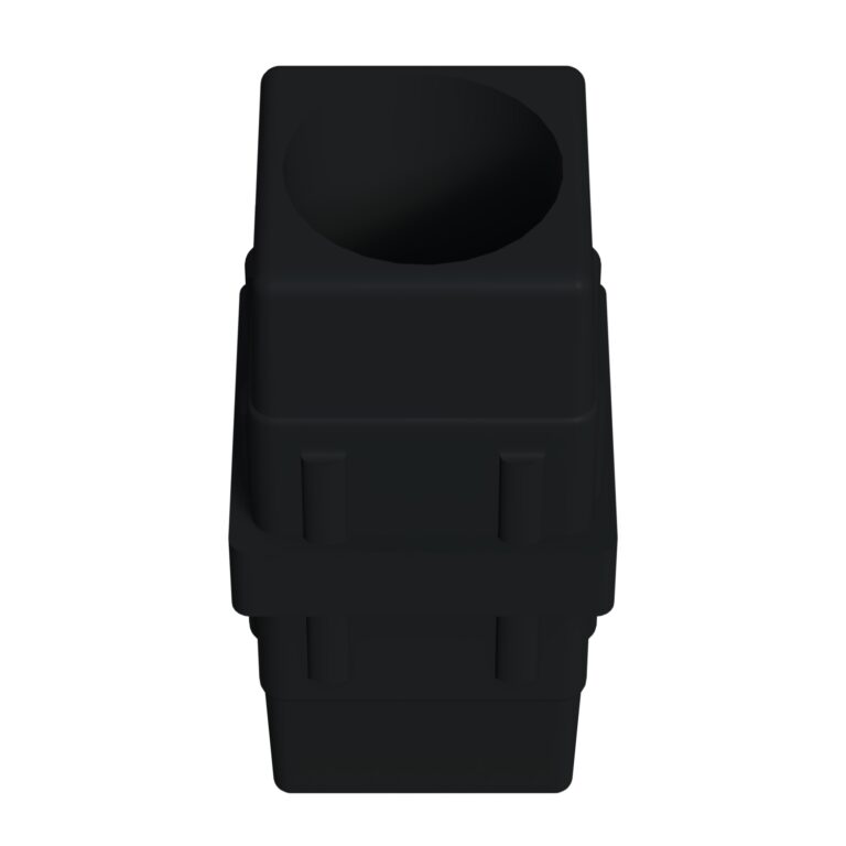 40x40mm Düz Profil Ara Bağlantı Aparatı Dolu Siyah-4.jpg