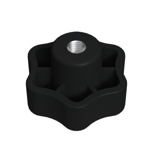 Çap: 30 Mm Sıkma M8 Burçlu Polyemid Siyah-4.jpg