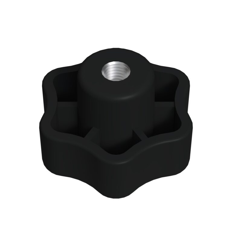 Çap: 30 Mm Sıkma M8 Burçlu Polyemid Siyah-4.jpg