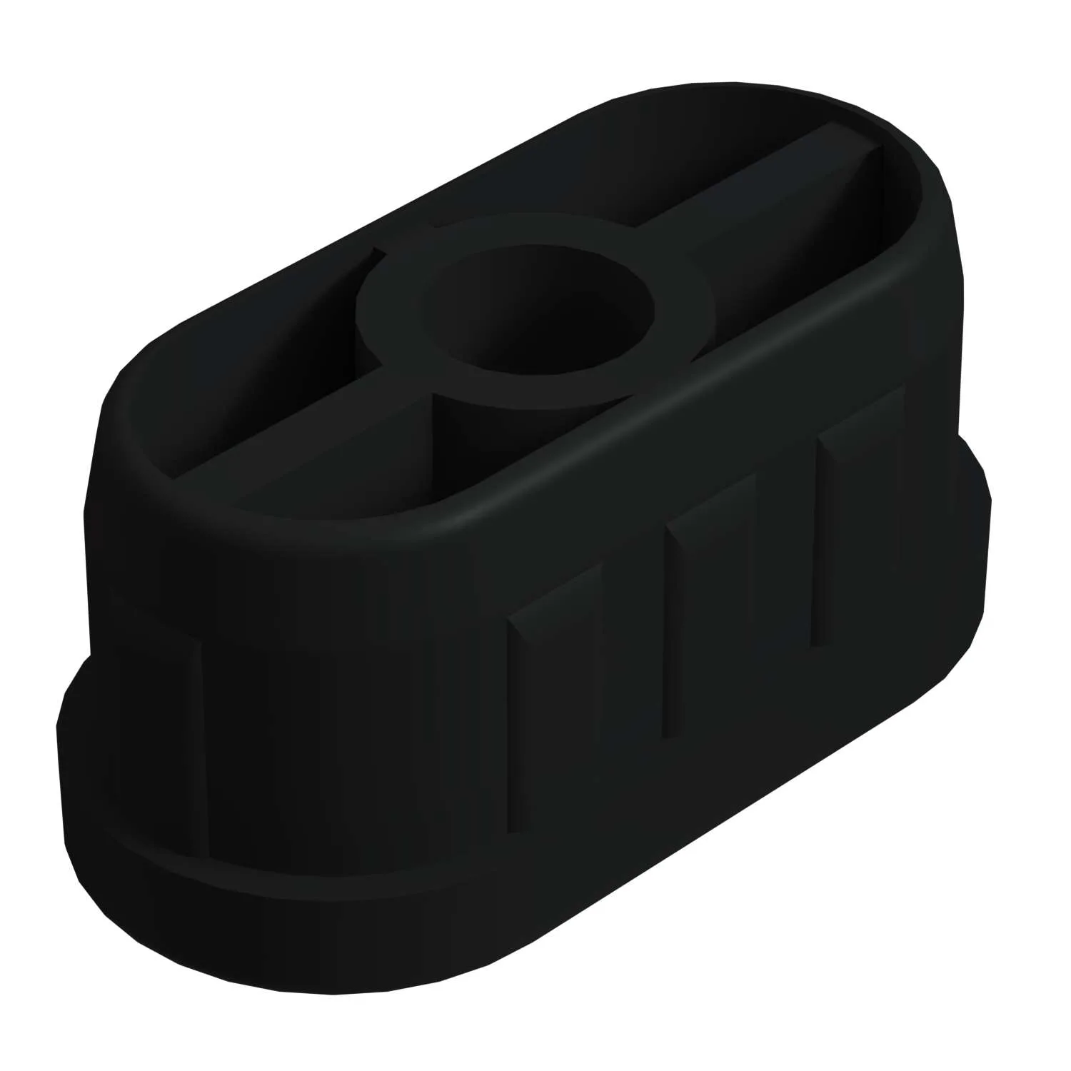 Elips 20x50 Mm Plastik Rotil Gövdesi M8 Siyah-1.jpg