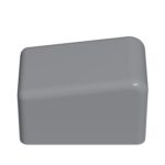 Kaydırmaz Merdiven Ayağı Plastiği Merdiven Pabucu 20x40 Mm Gri-4.jpg