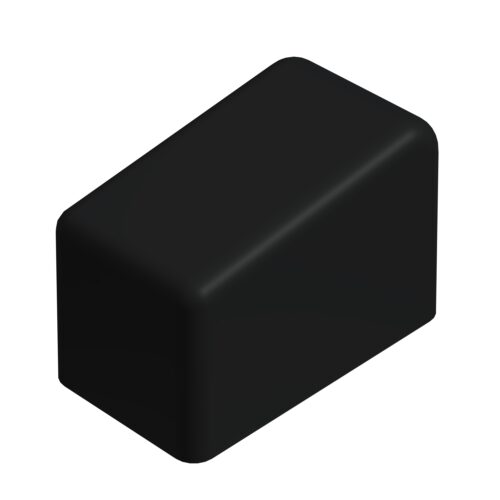 Kaydırmaz Merdiven Ayağı Plastiği Merdiven Pabucu 20x40 Mm Siyah-1.jpg
