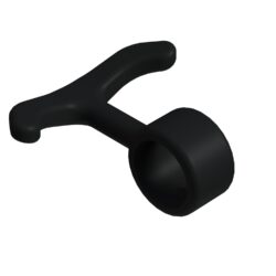 19 Mm Boru İçin Plastik Askılık - Siyah-1.jpg