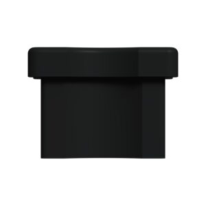 25x25 Mm Düz Konferans Sandalyesi Tapası Siyah-2.jpg