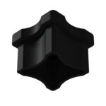 25x25 Mm Düz Konferans Sandalyesi Tapası Siyah-3.jpg