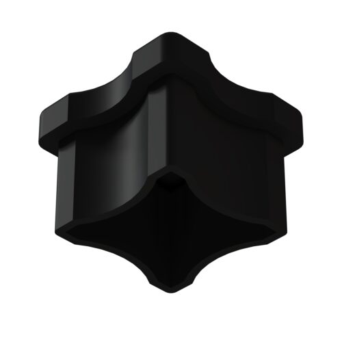 25x25 Mm Düz Konferans Sandalyesi Tapası Siyah-3.jpg