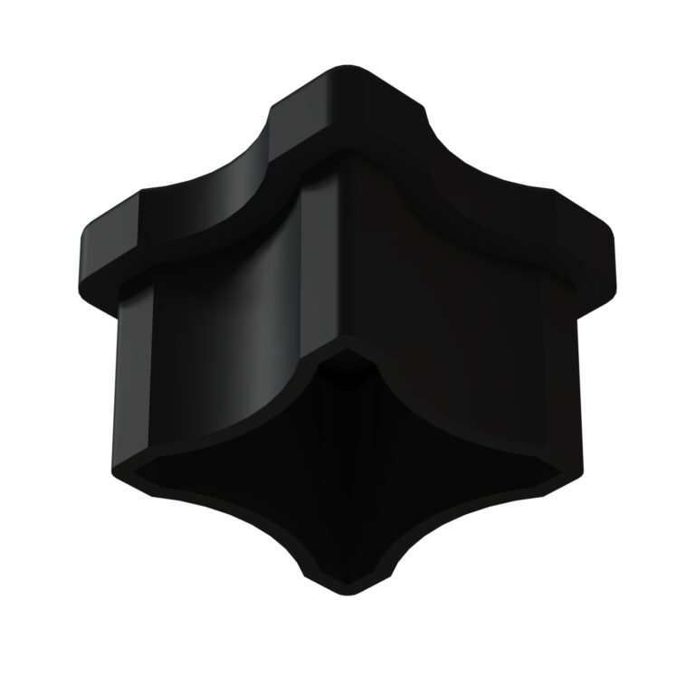 25x25 Mm Düz Konferans Sandalyesi Tapası Siyah-3.jpg