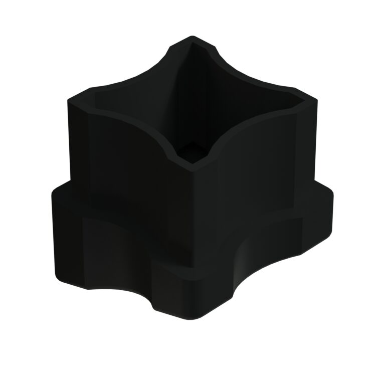 25x25 Mm 16 Dereceli İç Profil Tapası Siyah-1.jpg