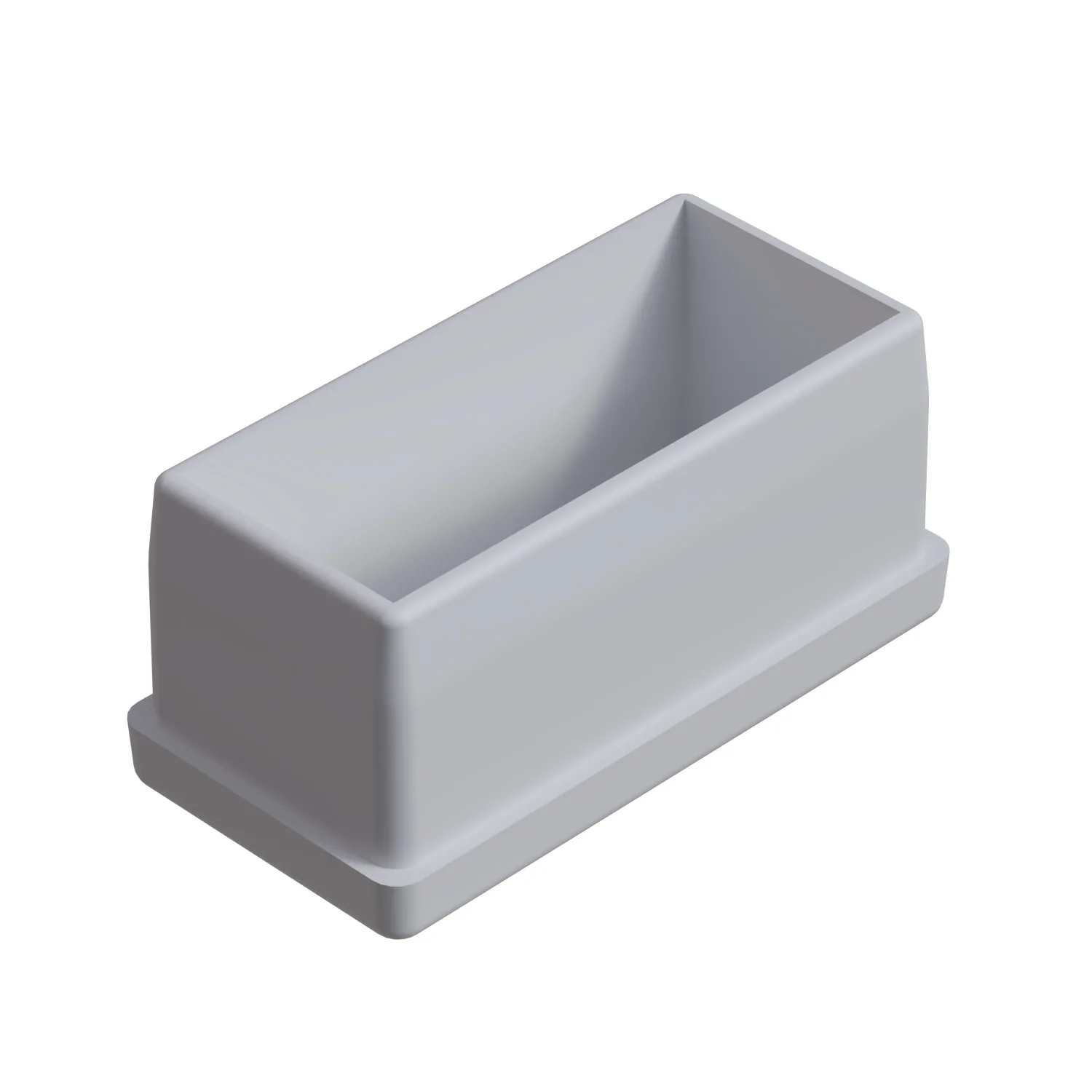 25x50 Mm İç Profil Tapası 1.2 Mm Ral9016 Beyaz-1.jpg