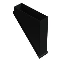 40x80 Mm 45 Dereceli İ̇ç Profil Tapası Siyah-1.jpg