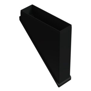 40x80 Mm 45 Dereceli İ̇ç Profil Tapası Siyah-1.jpg