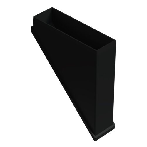 40x120 Mm 45 Dereceli İç Profil Tapası Siyah-1.jpg