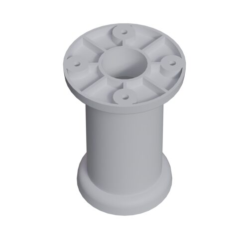 10 Cm Ares Ayak Kendinden Vidalı Beyaz-4.jpg